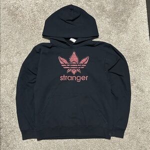 Stranger Things Adidas Logo Black Hoodie